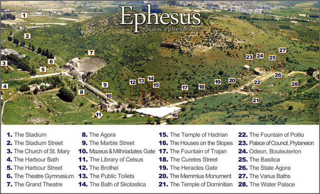 ephesus map